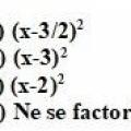 La forme factorisée de l'expression 1) est: