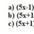 La forme factorisée de l'expression 4) est: