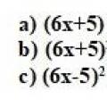 La forme factorisée de l'expression 4) est: